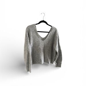 Primark Light Gray V-Neck Sweater